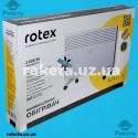 Конвектор електричний Rotex RCH21-X 1000/2000 Вт, на 20 м.кв, клас пилового захисту IP20, механічний термостат, Х-подібний тен, підлога/стіна
