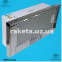 Кухонна витяжка Ventolux Garda 60 Inox телескоп нержавійка (700) Slim звичайна лампа