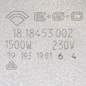 Конфорка для електроплити ЕКЧ 180 1500W 4 виходи EGO C00099675 проста original ІТАЛІЯ