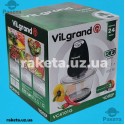 Блендер-чопер Vilgrand VC4101G 450 Вт, об`єм чаші 1 л, матеріал чаші - скло, ножі - нержавіюча сталь