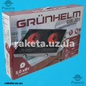 Електро плита настільна інфрачервона Grunhelm GIR-201 2-х камфорна, загальна потужність 3200 Вт, регулювання нагріву, дисплей, таймер