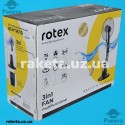 Вентилятор підлоговий Rotex RAF110-B 75 Вт, вентиляція + зволоження, 3 швидкості, D=40 см, кругла підставка