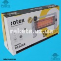 Обігрівач Rotex RAS16-H 400/800/1200 Вт, кварцовий нагрівальний елемент, індикатор захист від перегріву, від перекидання