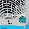 Тепловентилятор Rotex RAS01-H_blue 1000/2000 Вт, індикатор, захист від перегріву, термостат, незаймистий пластик