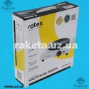 Плита електрична настільна Rotex RIN150-W 1500 Вт, 1 камфорна, діаметр комфорки 185 мм, чавунний нагрівальний елемент, захист від перегріву, протиковзні гумові ніжки