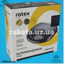 Бутербродниця Rotex RSM112-B 750 Вт, пластини для гриля, антипригарне покриття пластин, теплоізоляція корпусу, індикатор роботи