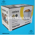 Тостер Rotex RTM130-W 750 Вт, кількість відділень 2/2, 7 ступенів обжарювання, режим розморожування, змінний піддон