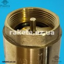 Клапан зворотній 40 1 1/2" ГГ з латунним штоком EA 12105