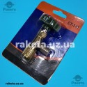 Кран-клапан для фреону R-134а, R-507а, R-404a, R-407c, R-410a, R-32 під балони з клапаном Шредера, подвійним
