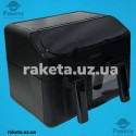 Аерофритюрниця Maestro MR 760, 2000-2400 Вт, 2 чаші об`ємом: 3,5 л + 6,0 л з металевими решітками, антипригарне покриття чаші, 2 окремі системи керування, температура 80°C - 200°C, таймер 60 хв з автоматичним вимкненням