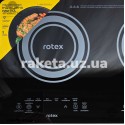Індукційна плита Rotex RIO250-G 2800 Вт 2-х камфорна, склокерамічне покриття, автоматичне виявлення посуду, діапазон автомвтичної підтримки температури: 80-270°C, 36х60 см