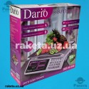 Ваги торговельні електронні Dario DES-4V-40S, 40 кг, акумулятор 4 V, платформа з нержавіючої сталі 230х340 мм, двостороннє табло, шкала поділу 5 г