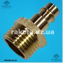 Перехідник із зовнішнім різьбленням 1/2 на частину у відповідь швидкоз`ємного з`єднання