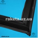 Ущільнююча гума для холодильника 650х1550 магнітна, пазова, профіль Snaige, чорна