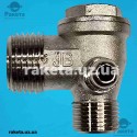 Зворотний клапан JB компресора 1/2*3/8*М10 хром (якість)