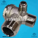 Зворотний клапан JB компресора 1/2*3/8*М10 хром (якість)