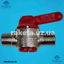 Кран компресора 1/4 пп (13мм) хром 1-й клас 50 грам