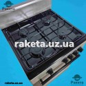 Плита газова Grunhelm G4F6600GB, 60 см, сіра, щиток
