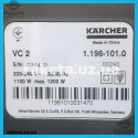 Пилосос господарчий Karcher VC 2 жовтий потужність 1100Вт міскість фільтр-мішка 2л вага 5.1кг