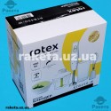 Блендер Rotex RTB 450Вт, 2 швидкості, ніж нержавіюча сталь, вінчик, мірний стакан 800 мл, чаша подрібнювача