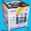 Мультиварка Rotex RMC505-W 900 Вт, 30 прогам, чаша 5,0л, покриття КЕРАМІКА, LED дисплей, Cooking ПИВО, біла