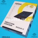 Індукційна плита Rotex RIO240-G 2000W таймер 24 часа блок діти сенсор захист від перегріву