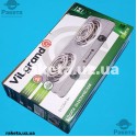 Плита електрична Vilgrand VHP132_gray 1000W+1000W 2-х камф проста d=130 мм сіра