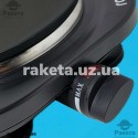 Плита електрична настільна Rotex RIN210-B 1500 Вт, 1 камфорна, діаметр комфорки 185 мм, чавунний нагрівальний елемент, захист від перегріву, протиковзні гумові ніжки