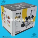 Блендер Rotex RТB850-B 1000Вт, 2 швидкості, нога нержавіюча сталь, чаша 0,4 л з подріб, вінчик, мірний стакан  насад