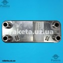 Теплообмінник вторинний для газового котла Vaillant Pro-Plus, 12 пластин, оригінал 065131, 065110 до 2007