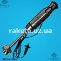 Блендер Rotex RTB807-B 800Вт, чотирипелюсткові ножі із нержавіючої сталі, 2 швидкісних режими, подрібнювач 0,4 л, мірний стакан 0,6 л, вінчик, насадка пюре, вспінювач молока