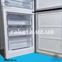 Холодильник Grunhelm BRH-N186E60-I, нержавіюча сталь, 2-х камерний, нихня камера, NO Frost, 1860х600х665