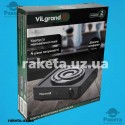 Плита електрична Vilgrand VHP161D_grey 1 камфорна, 1000 Вт, діаметром 145 мм, широкий тен, корпус металевий Плита електрична Vilgrand VHP161D_grey 1 камфорна, 1000 Вт, діаметром 145 мм, широкий тен, корпус металевий
