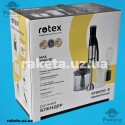 Блендер Rotex RТB1090-B MasterPower 1000 Вт, плавне регулювання швидкості на корпусі, ніж Ice Crush з нержавючої сталі з титановим покриттям, чаша 500 мл з подрібнювачем, мірний стакан 700 мл