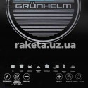 Індукційна плита Grunhelm GI-915, потужність 2000 Вт, таймер 240 хв, LED дисплей, кількість програм 8, розмір 280х350 мм