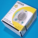 Тепловентилятор Rotex RAS01-H_blue 1000/2000W індикатор, захист від перегріву, термостат, незаймистий пластик