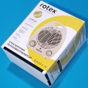 Тепловентилятор Rotex RAS01-H 1000/2000 Вт, індикатор, захист від перегріву, термостат, незаймистий пластик