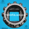 Муфта шнека м`ясорубки Bosch - 753348 d24*15*10 12 шліцов/квадрат алюміній ОРИГІНАЛ
