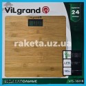 Ваги підлогові електронні Vilgrand VFS-1831B, макс вага 180 кг, бамбукова платформа розмір 300х300 мм, термометр діапазоном 10-35°C, автовимкнення