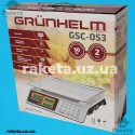 Ваги торговельні електронні Grunhelm GSC-053 50 кг без штанги, ціна поділки 5 г