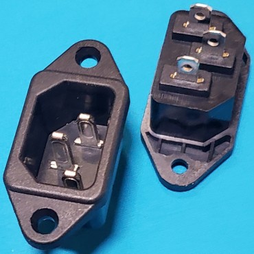 Роз`єм (штекер) мережевий 3 контакти