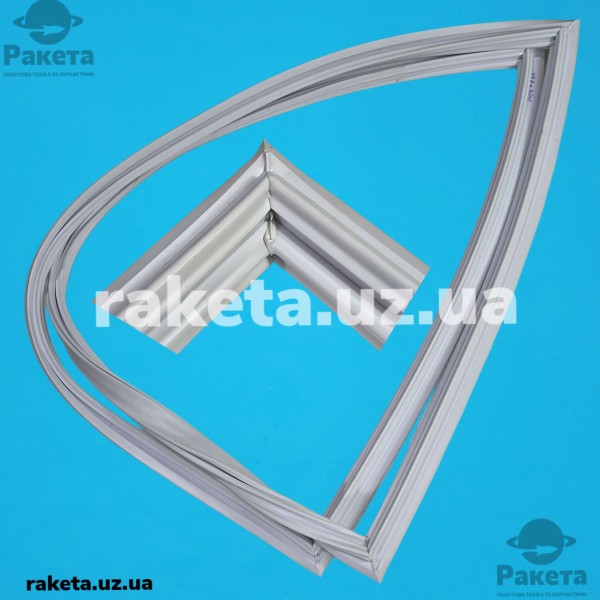 Ущільнююча гума для холодильника Beko 497х970 х/к магнітна пазова профіль Snaige