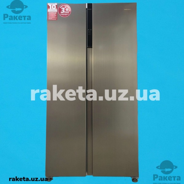 Холодильник Grunhelm DDH-N177D91-X, нержавіюча сталь, 2-х камерний, NO Frost, 1770х910х590 291/145 л