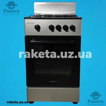 Плита газова Grunhelm G4F5600G, 50 см, сіра, щиток Плита газова Grunhelm G4F5600G, 50 см, сіра, щиток