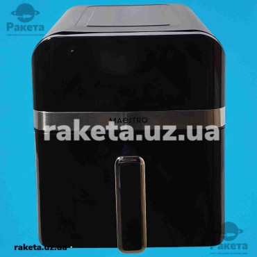 Аерофритюрниця Maestro MR 759, 700-1900 Вт, 1 чаша ємність 9 л, 8 програм, антипригарне покриття чаші, температура 60°C - 200°C, таймер 90 хв, функція підігріву, решітка гриль