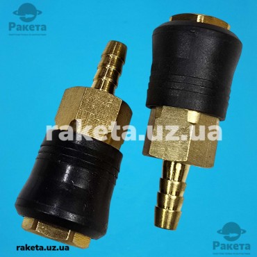 Швидкоз`ємне з`єднання на шланг 8 мм, латунь Intertool PT-1811