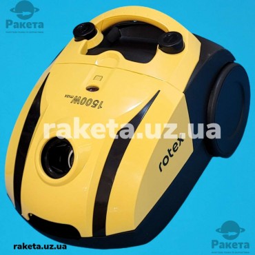 Пилосос Rotex RVB03-P Yellow 1500 Вт, мішок 2 л, потужність всмоктування 300 Вт