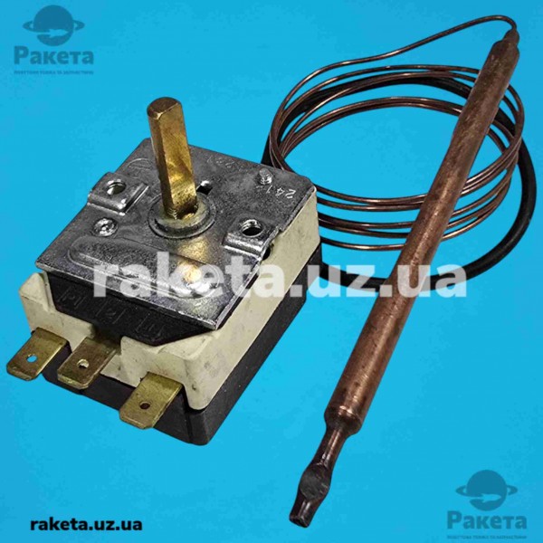 Терморегулятор (термостат) для духовки Prodigy Італія капілярний 15 А, Toff=40 °C, L=125/1120 мм, інкубатор, тепла підлога