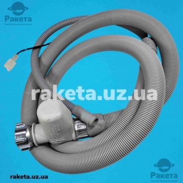 Шланг наливний для посудомийної машини Ariston, Indesit,з aquastop, L-1560 мм, Eltek оригінал C00372679