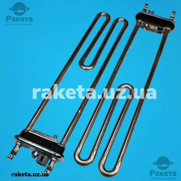 Тен для пральної машини L=303 мм LG 2000 Вт з датчиком Kawai AEG33121503